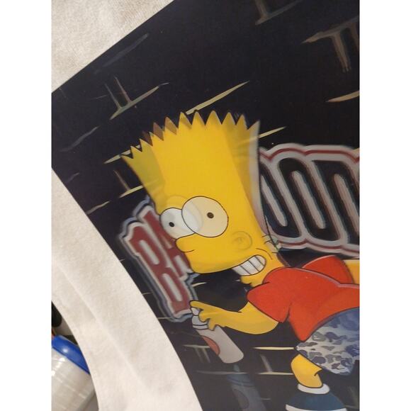 Vintage Bart Simpson 3D Movement backwoods Holographic Poster Shorts On/Off But - Picture 13 of 16